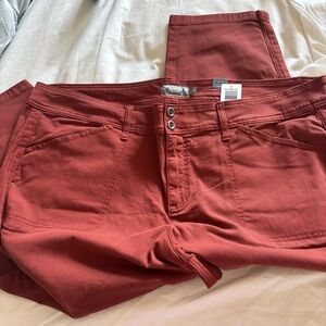 NWT: Crop Aviator Skinny Stretch Twill Mid-Rise Pant